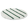 Rubbermaid Commercial Low Profile Scrub-Strip Carpet Bonnet, 19" Diameter, White/Green, PK5 FGP26900WH00